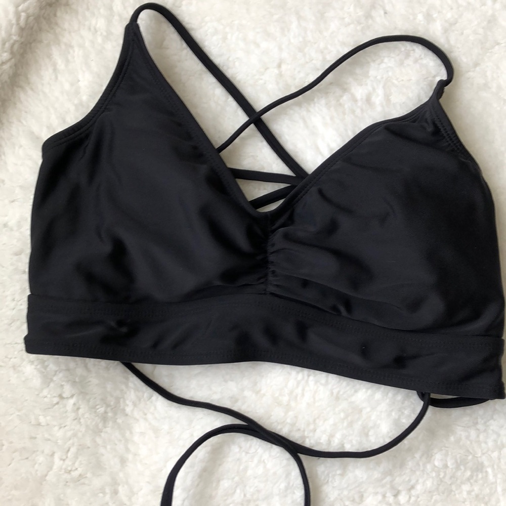 Black bikini top
